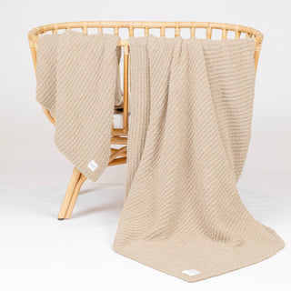 Lou Lou & Company - Lou Lou & Company - Chenille Blanket - Oatmeal - Classy Rascals Boutique