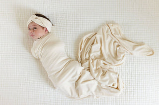 Lou Lou & Company - Lou Lou & Company - Quinn Ribbed Swaddle Blanket - Classy Rascals Boutique