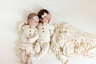 Lou Lou & Company - Lou Lou & Company - Quinn Ribbed Swaddle Blanket - Classy Rascals Boutique