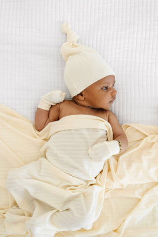 Lou Lou & Company - Lou Lou & Company - Quinn Ribbed Swaddle Blanket - Classy Rascals Boutique