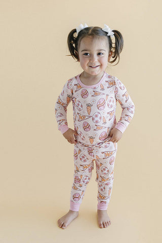 Lucky Panda Kids - Lucky Panda Kids - Bamboo Two Piece Set | Easter Hop - Classy Rascals Boutique