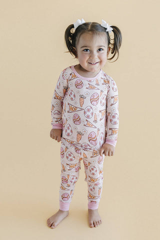 Lucky Panda Kids - Lucky Panda Kids - Bamboo Two Piece Set | Easter Hop - Classy Rascals Boutique