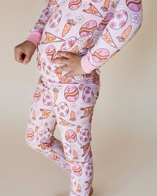 Lucky Panda Kids - Lucky Panda Kids - Bamboo Two Piece Set | Easter Hop - Classy Rascals Boutique