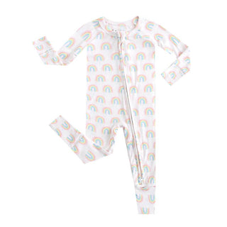 Luxie Charm - Luxie Charm - Forever Rainbow Zippered Romper I NICU Going Home Outfit - Classy Rascals Boutique