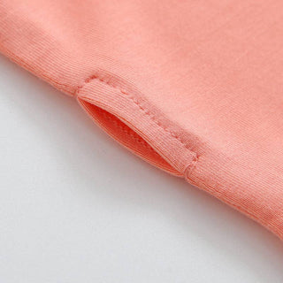 Luxie Charm - Luxie Charm - Joyful Coral Zippered Romper I NICU I Convertible Footie - Classy Rascals Boutique