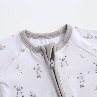 Luxie Charm - Luxie Charm - Little Lamb Zippered Baby Romper - Classy Rascals Boutique