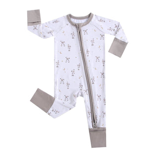 Luxie Charm - Luxie Charm - Little Lamb Zippered Baby Romper - Classy Rascals Boutique