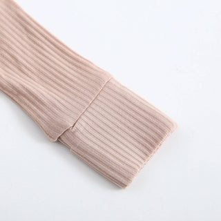 Luxie Charm - Luxie Charm - Maple Ribbed Zippered Baby Romper - Classy Rascals Boutique