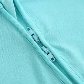 Luxie Charm - Luxie Charm - Turquoise Zippered Romper NICU Newborn Outfit - Classy Rascals Boutique