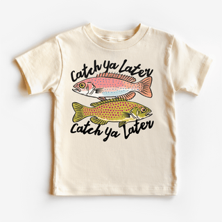Madi Moosh - Madi Moosh - Catch Ya Later Kids Fishing Tee - Classy Rascals Boutique