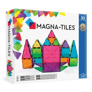 Magna - Tiles - Magna - Tiles - Magna - Tiles Clear Colors 32 - Piece Set - Classy Rascals Boutique