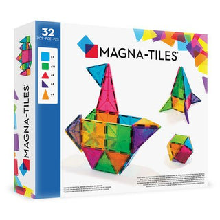 Magna - Tiles - Magna - Tiles - Magna - Tiles Clear Colors 32 - Piece Set - Classy Rascals Boutique