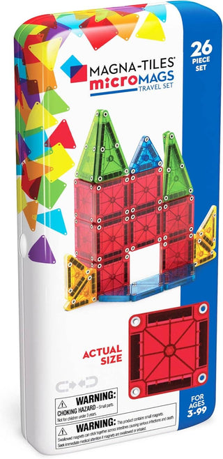Magna - Tiles - Magna - Tiles - Magna - Tiles MicroMAGS 26 - Piece Travel Set - Classy Rascals Boutique