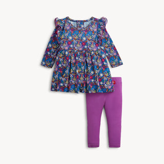 Magnetic Me - Magnetic Me Astrid Modal Long Sleeve Ruffle Dress & Legging Set | Girls - Classy Rascals Boutique