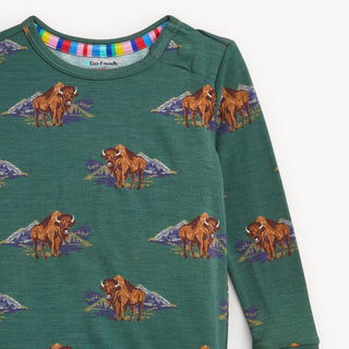 Magnetic Me - Magnetic Me Bison Modal Long Sleeve Pajamas | Kids - Classy Rascals Boutique
