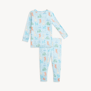 Magnetic Me - Magnetic Me Blue Party Animals Glow In The Dark Modal L/S PJ - Classy Rascals Boutique