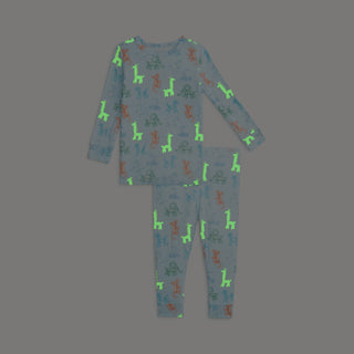 Magnetic Me - Magnetic Me Blue Party Animals Glow In The Dark Modal L/S PJ - Classy Rascals Boutique