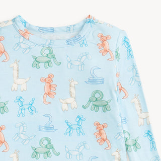 Magnetic Me - Magnetic Me Blue Party Animals Glow In The Dark Modal L/S PJ - Classy Rascals Boutique