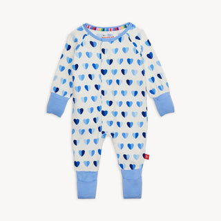 Magnetic Me - Magnetic Me Blue XOXO Modal Convertible Coverall - Classy Rascals Boutique
