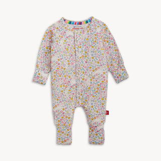 Magnetic Me - Magnetic Me Bunny Blossom Modal Magnetic Ruffle Convertible Coverall - Classy Rascals Boutique