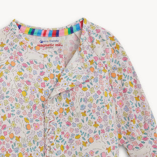 Magnetic Me - Magnetic Me Bunny Blossom Modal Magnetic Ruffle Convertible Coverall - Classy Rascals Boutique