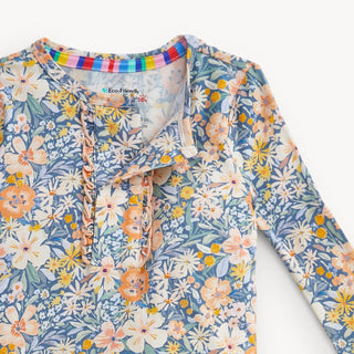 Magnetic Me - Magnetic Me Flora Modal Long Sleeve Ruffle Pajamas | Girls - Classy Rascals Boutique