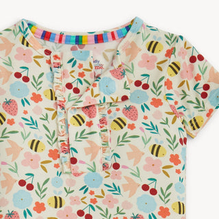 Magnetic Me - Magnetic Me Honey Blossom Modal Ruffle S/S PJ - Classy Rascals Boutique