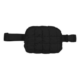 Mavi Bandz - Mavi Bandz - Karma Collection Black Quilted Puffer Waist Bag - Classy Rascals Boutique