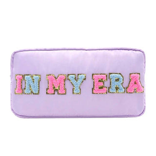 Mavi Bandz - Mavi Bandz - Varsity Collection Nylon Cosmetic Bag In My Era TS Chenille - Classy Rascals Boutique