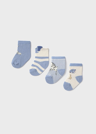 Mayoral - Mayoral 4pc Set Socks Blue Bell - Classy Rascals Boutique