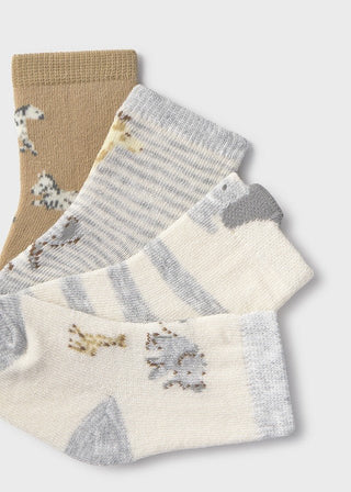 Mayoral - Mayoral 4pc Set Socks Oat - Classy Rascals Boutique