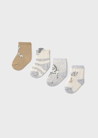 Mayoral - Mayoral 4pc Set Socks Oat - Classy Rascals Boutique