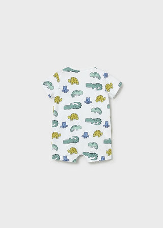 Mayoral - Mayoral Baby Boy Animal Print Short Onesie - Classy Rascals Boutique