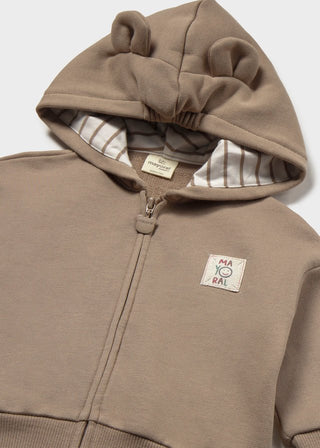 Mayoral - Mayoral Baby Boy Brown Hooded Pullover - Classy Rascals Boutique