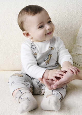Mayoral - Mayoral Baby Boy Dinosaur Romper - Classy Rascals Boutique