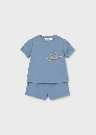 Mayoral - Mayoral Baby Boy Elephant Knit Set in Blue - Classy Rascals Boutique