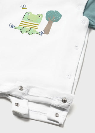 Mayoral - Mayoral Baby Boy Frog Short Onesie - Classy Rascals Boutique