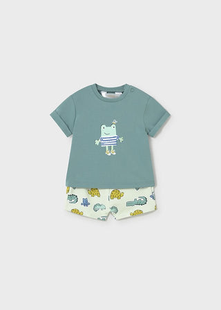 Mayoral - Mayoral Baby Boy Frog Short Trousers Set - Classy Rascals Boutique