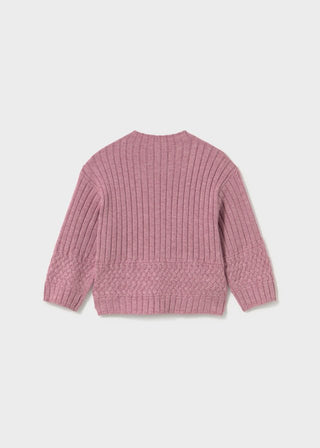 Mayoral - Mayoral Baby & Toddler Girl Violet Ribbed Sweater - Classy Rascals Boutique