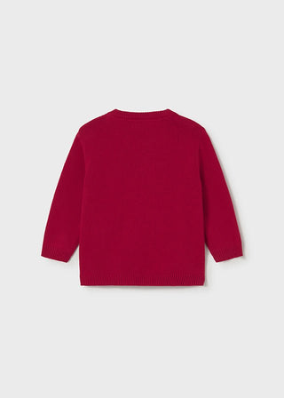 Mayoral - Mayoral Basic Crew Neck Jumper Red - Classy Rascals Boutique