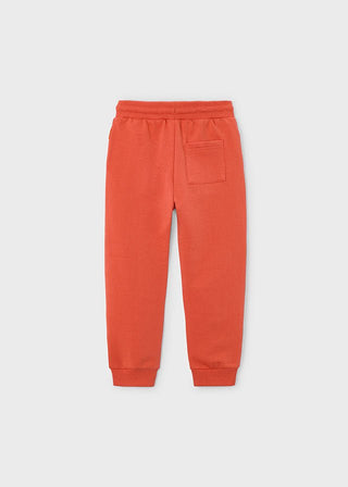 Mayoral - Mayoral Basic Cuffed Fleece Trousers Orange - Classy Rascals Boutique