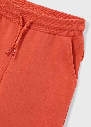 Mayoral - Mayoral Basic Cuffed Fleece Trousers Orange - Classy Rascals Boutique
