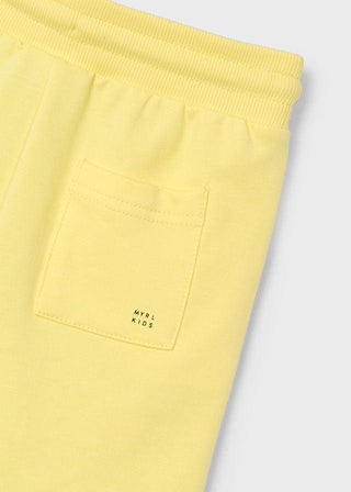 Mayoral - Mayoral Basic Fleece Shorts Yellow - Classy Rascals Boutique