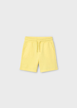 Mayoral - Mayoral Basic Fleece Shorts Yellow - Classy Rascals Boutique