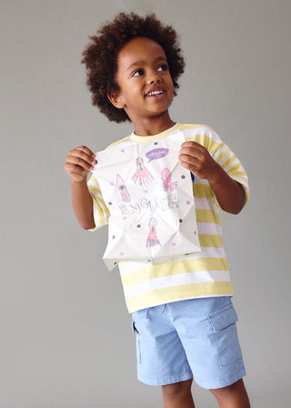 Mayoral - Mayoral Bermuda Cargo Pockets Aquarium - Classy Rascals Boutique