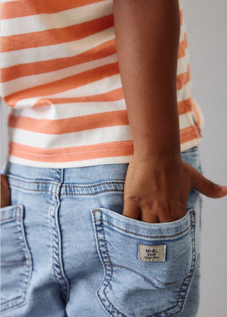 Mayoral - Mayoral Bermuda Soft Denim Jogger - Classy Rascals Boutique