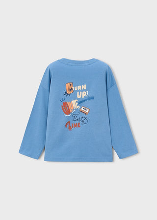 Mayoral - Mayoral Boys Long-Sleeve Graphic Tee Turn Up the Volume - Classy Rascals Boutique