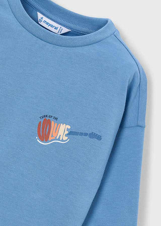 Mayoral - Mayoral Boys Long-Sleeve Graphic Tee Turn Up the Volume - Classy Rascals Boutique