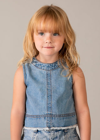 Mayoral - Mayoral Denim Top - Classy Rascals Boutique