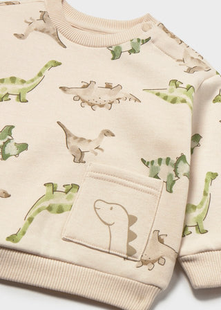 Mayoral - Mayoral Dino Print Pullover - Classy Rascals Boutique